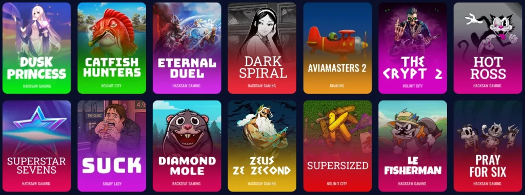 Podgląd strony partnerskiej Casinia Casino